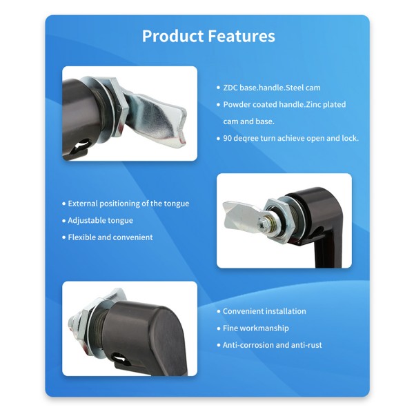 BS331, Cabinet Handle Lock, Zinc Alloy